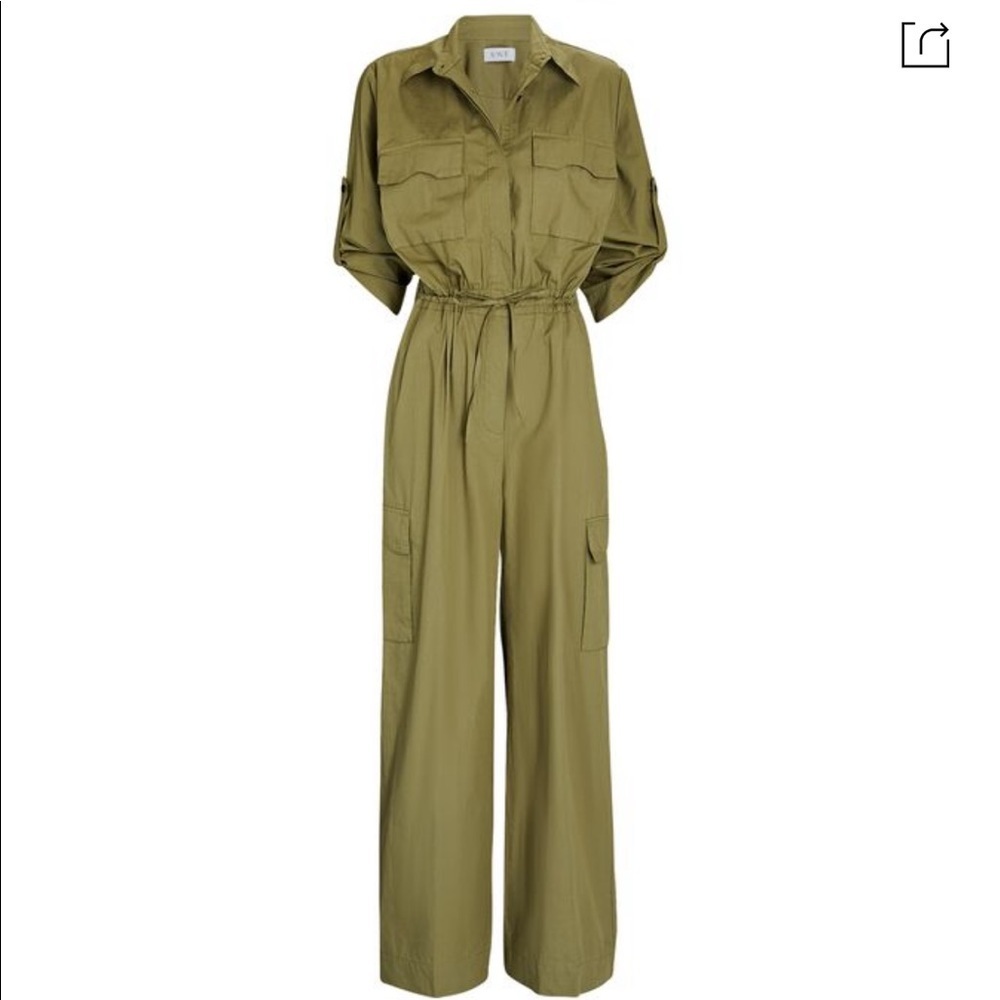 S/W/F Utility Poplin Tie-waist Jumpsuit